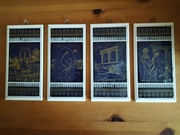 Tabliczki ścienne z motywami starożytnymi w stylu greckim