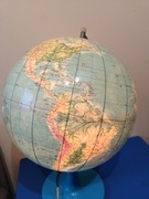 Stary globus podświetlany PRL 