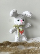 Wielkanoc ozdoba prezent króliczek zabawka na szydełku