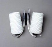 Kinkiet podwójny SZM Warszawa lata 60 New Look Pop-Art Mid-Century PRL