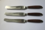 Zestaw trzy stare noże Gerlach bakelit