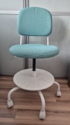 Ikea Vinund krzesło biurowe obrotowe  turkusowe