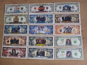 Zestaw banknotów kolekcjonerskich 