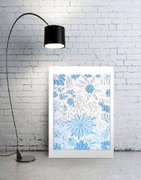 Obraz RĘCZNIE malowany  | Kwiaty Chabra