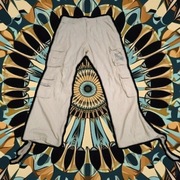 Spodnie cargo S i M brandit nowe z metką kremowe beżowe retro alt