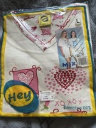 Piżama damska HEY nowa L krótkie spodenki krótki rękaw bawełna 100%