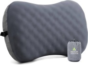 HIKENTURE Nadmuchiwana poduszka ze zdejmowaną poszewką na poduszkę szara