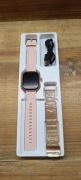 NOWY Smartwatch różowy - dwie bransoletki w zestawie