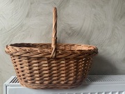 Kosz prezentowy wiklina odcienie brązowego