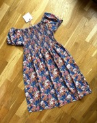 Nowa kwiecista sukienka hiszpanka z metką wiskoza i bawełna