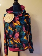 Świetna bluza damska z kapturem z weluru 38 40 42 welur 