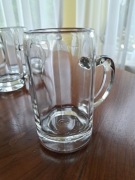 Stare kufle kpl 6 szt. grube szkło Germany pojemność 0,2 l  