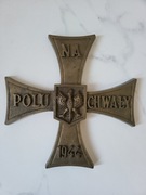Unikat Rarytas Bardzo Duży Krzyż Walecznych Na Polu Chwały 1944 r.
