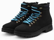 Zimowe buty męskie trekkingowe - czarne - 41