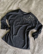 Stradivarius czarna bluzka dlugi rekaw koszula