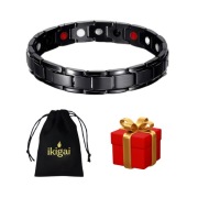 BRASNOLETA DLA MĘŻCZYZNY ZDROWOTNA MAGNETYCZNA CZARNA NA PREZENT