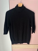 Czarny golf z krótkim rękawem, Zara