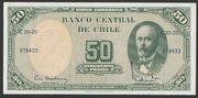 Chile 50 pesos / 5 centimos 1960 - stan bankowy UNC