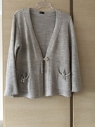 Sweter damski narzutka rozm XL jasny beż