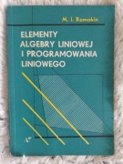 Elementy algebry liniowej i programowania 1965
