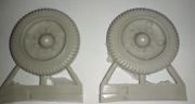 Para kół DS do dział Schneider 75mm i 155mm IBG i DasWerk 1:35 żywica