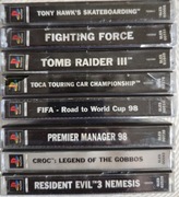 Resident Evil Fighting Force Tomb Raider Tony Hawk  Croc 10 gier zestaw