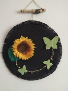 DEKORACJA WISZĄCA PREZENT SŁONECZNIK MOTYLE 