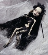 monster high lalka skelita g1 ooak custom repaint