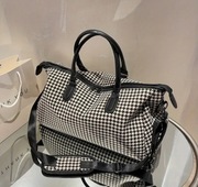 Torba podróżna na siłownię Osobna komora na obuwie Pepitka Nowa