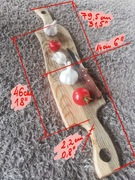 deska do serwowania potraw, sosna, 46x14cm