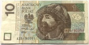 Banknot 10 zł  2016 rok unikat AZ 5190051