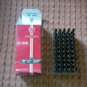 FIOCCHI łuski + pudełko. 50 łusek 5,56x45 (.223 REM) - AR15, Beryl, 5,56
