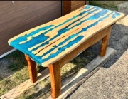 Stół Dębowy Epoksydowy 220x90x80