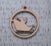 bombka sklejka 10 cm decoupage scrapbooking mod17