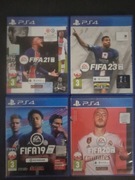 Cztery gry z serii Fifa 19 20 21 i 23 na konsolę PS4 