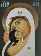 Matka Boża z Dzieciątkiem, ikona na desce