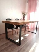 Stół z monolitu solidny ,  nogi metal , filc , mat