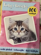 Koty i kocięta 100 naklejek książeczka edukacyjna plakat rasy dzieci