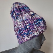 czapka handmade, wełna merino, beanie