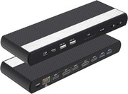 Stacja dokująca zasilana dla Windows i MacOS 17w1 USB C 4K do 1000Mb/s