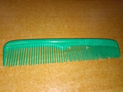 Grzebień do włosów grzebyk zielony 13cm PRL