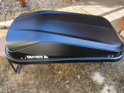 Box  dachowy TAURUS wraz z bagażnikiem dachowym HAKR 