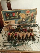 Choinkowe lampki ebonitowe z czasów PRL