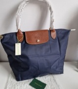 GRANATOWA torebka LONGCHAMP roz L