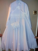 Sukienka komunijna +bolerko+ torebeczka+ wianuszek 