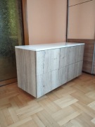 Nowa komoda. plyta halifaks.blat wysoki połysk .