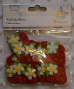 NAKLEJKI 3D Z FILCU TITANUM TRUSKAWKI 12 sztuk