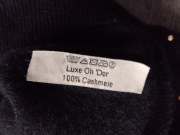 LUXE OH 'DOR_ czarny sweter 100% kaszmir cyrkonie złote_BDB___38