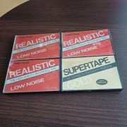 KASETY MAGNETOFONOWE - DO NAGRAŃ UŻYWANE- SUPERTAPE - REALISTIC- 4SZT.-
