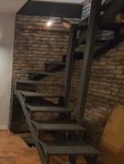 Schody stalowe, różne typy.